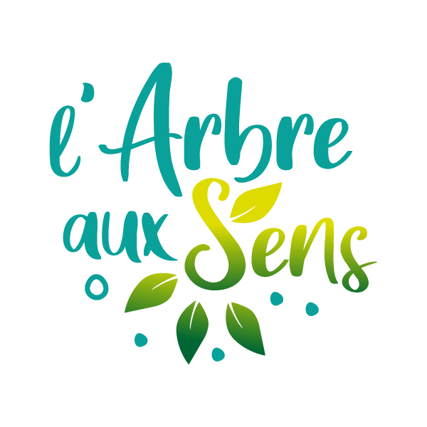 logo arbre dans pastille ronde
